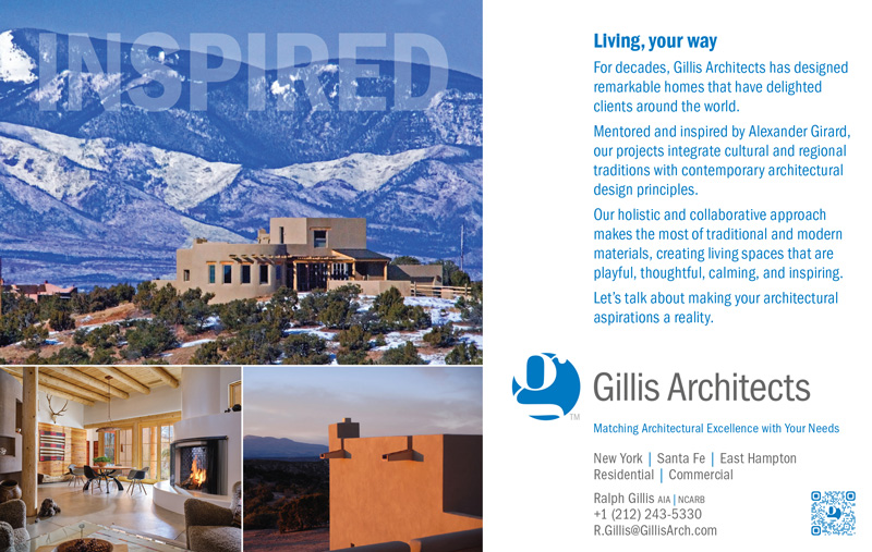 Gillis Architects ad in the Santa Fe Opera journal